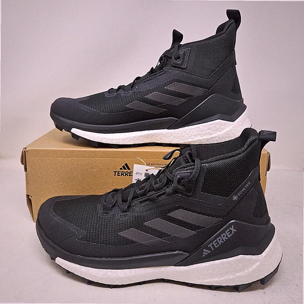 Women's Adidas Terrex Free Hiker 2 Gore-Tex Black Hiking Boots / IH0670 / Size 7